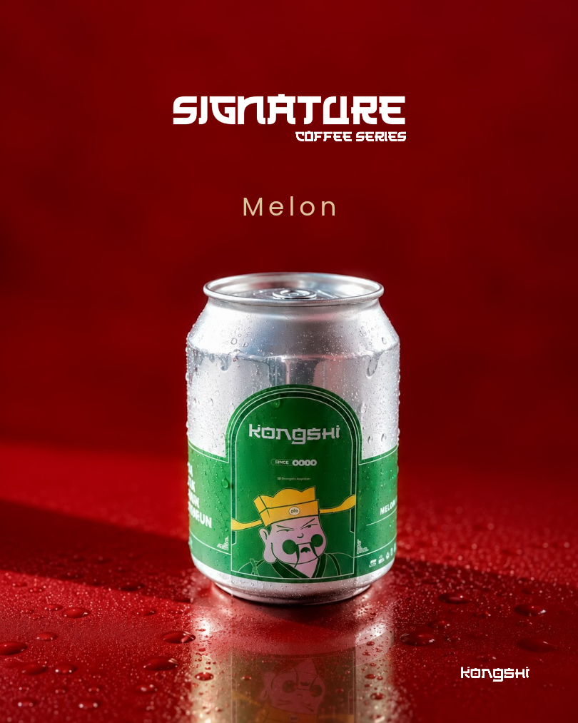 Signature coffe series Kopi susu melon