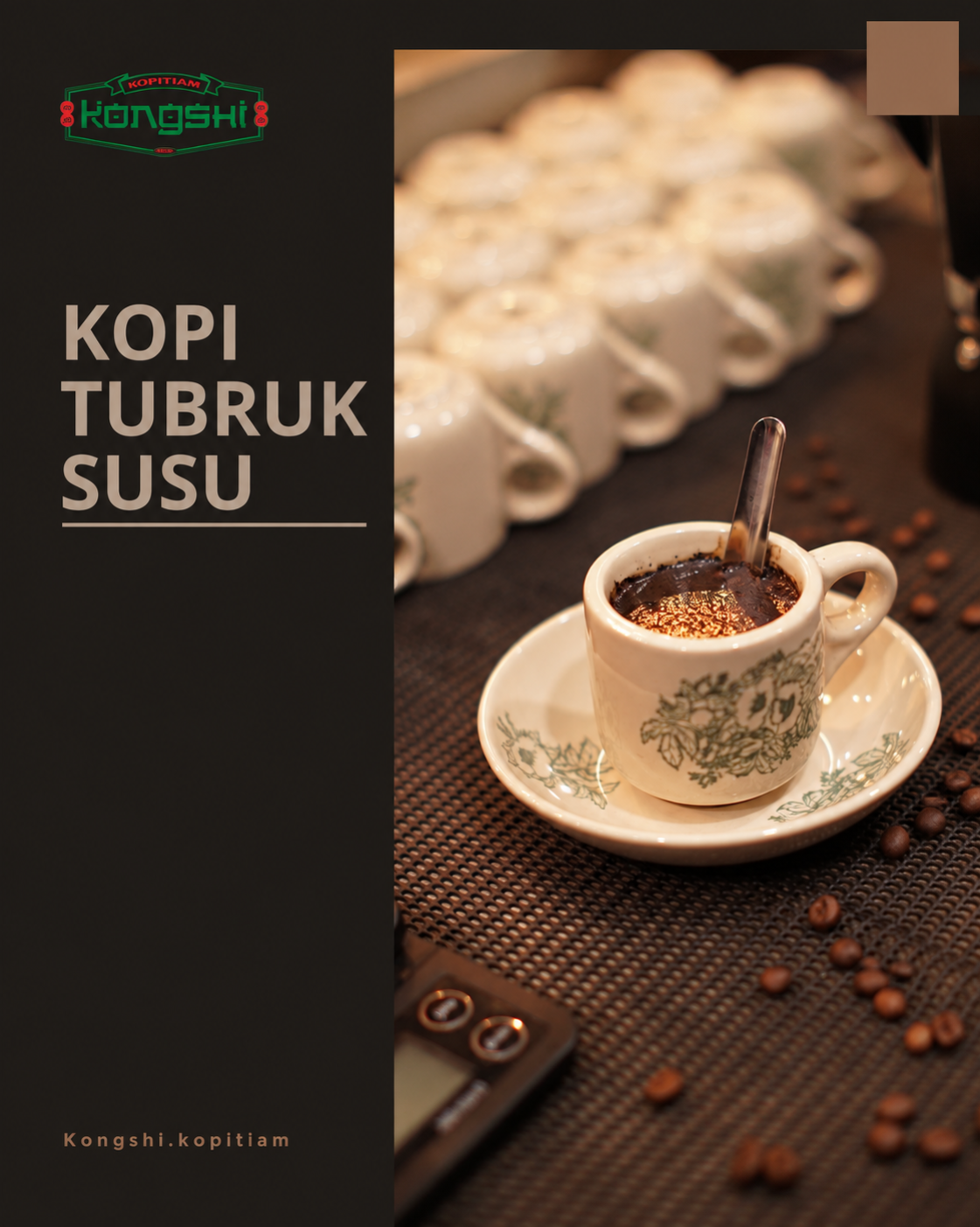 Kopi susu tubruk